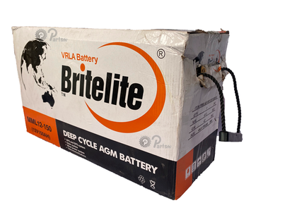 Britelite 150ah 12v Vrla Deep Cycle AGM Battery