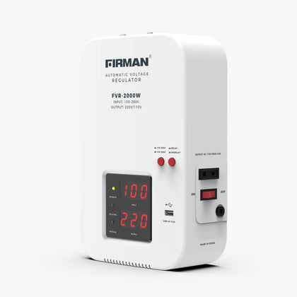 Firman Wall Mounted 2000W Automatic Voltage Digital Stabilizer | FVR2000W