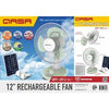 Qasa 12 Inches 3 in 1 Rechargeable Table Fan | QRF 2912