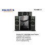 Polystar Bluetooth Home Theatre With USB Port | PV-85B-3.1 Polystar