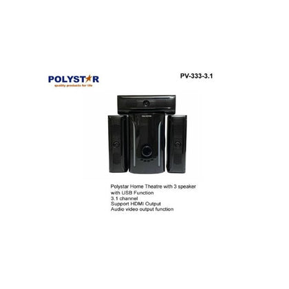 Polystar Bluetooth Home Theatre with USB Port | PV-333-3.1 freeshipping - Zit Electronics Store