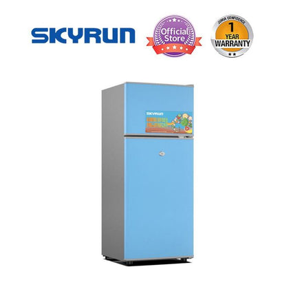 Skyrun 85 Liters Double Door Top Mount refrigerator | BCD-108J Blue Skyrun