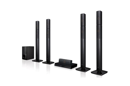 LG Powerful Sound 1,000W, 5.1CH Surround System (4 Tallboy), FM Radio, Bluetooth Music Steaming | AUD 71C-LHD LG