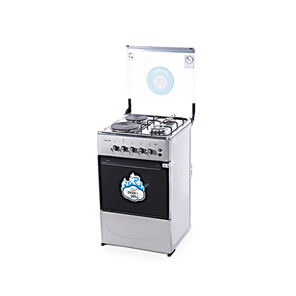 Scanfrost 3 Gas burners and 1 Electric Hot Plate (3by 1) Gas Cooker | SFC 5321S Scanfrost