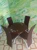DINNING TABLE WITH 4 LEATHER CHAIR Universal