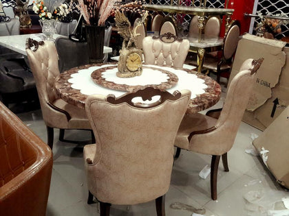 Royal Dining Table Set with 6 Chairs freeshipping - Zit Electronics Store