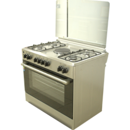 Thermocool 4+1 Burners with Oven Standing Gas Cooker | MADAME 904G1E OG-9841 INX Haier Thermocool